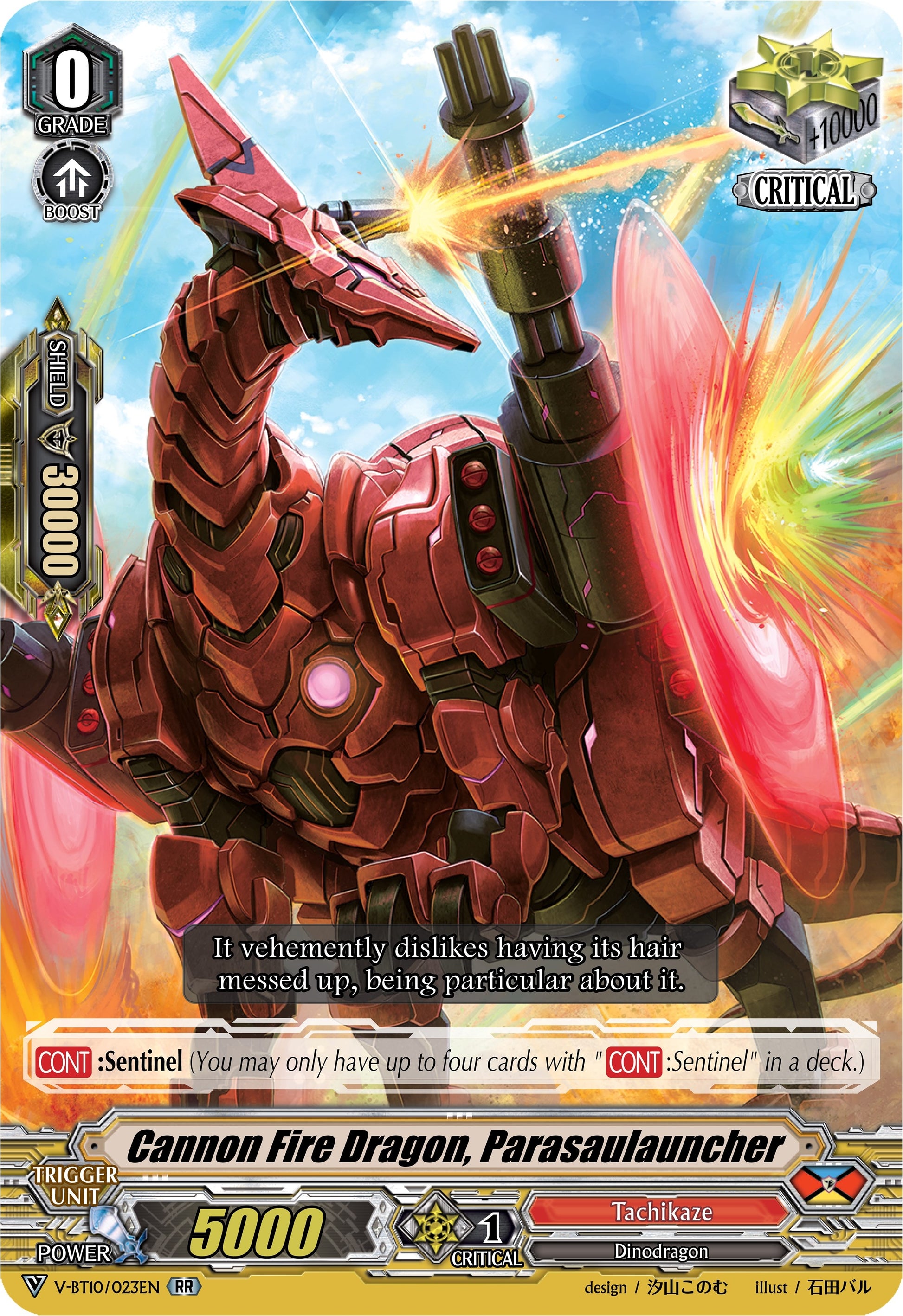Cannon Fire Dragon Parasaulauncher (10023) [V-BT10] - Cardfight Vanguard Single