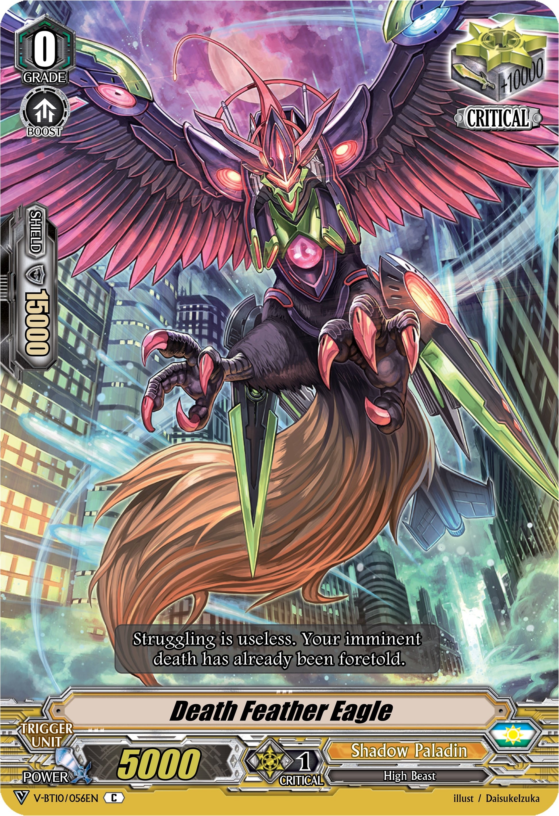 Death Feather Eagle (10056) [V-BT10] - Cardfight Vanguard Single