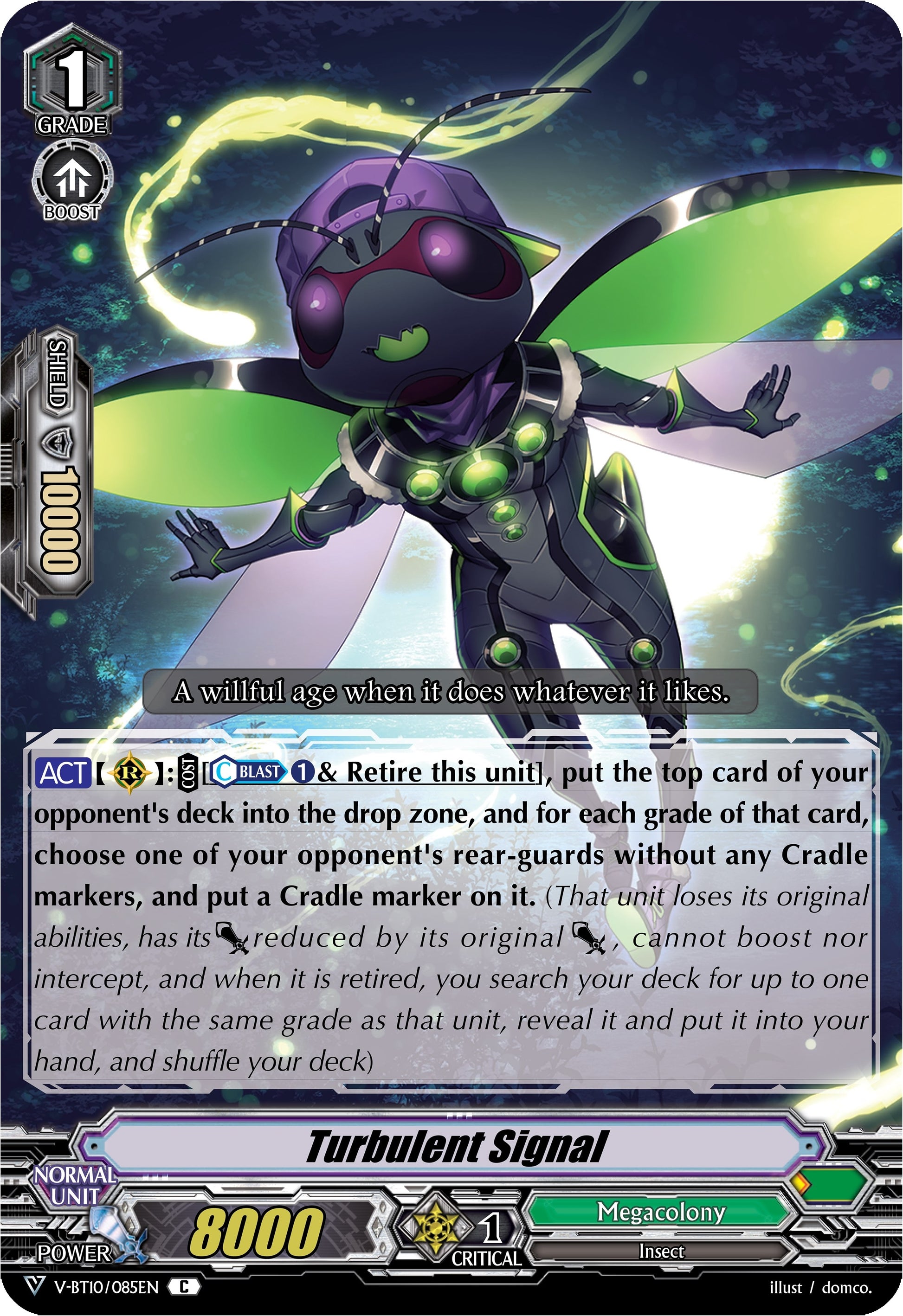 Turbulent Signal (10085) [V-BT10] - Cardfight Vanguard Single
