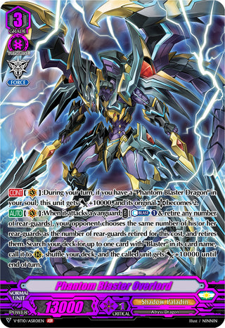 Phantom Blaster Overlord (ASR) (1001) [V-BT10] - Cardfight Vanguard Single