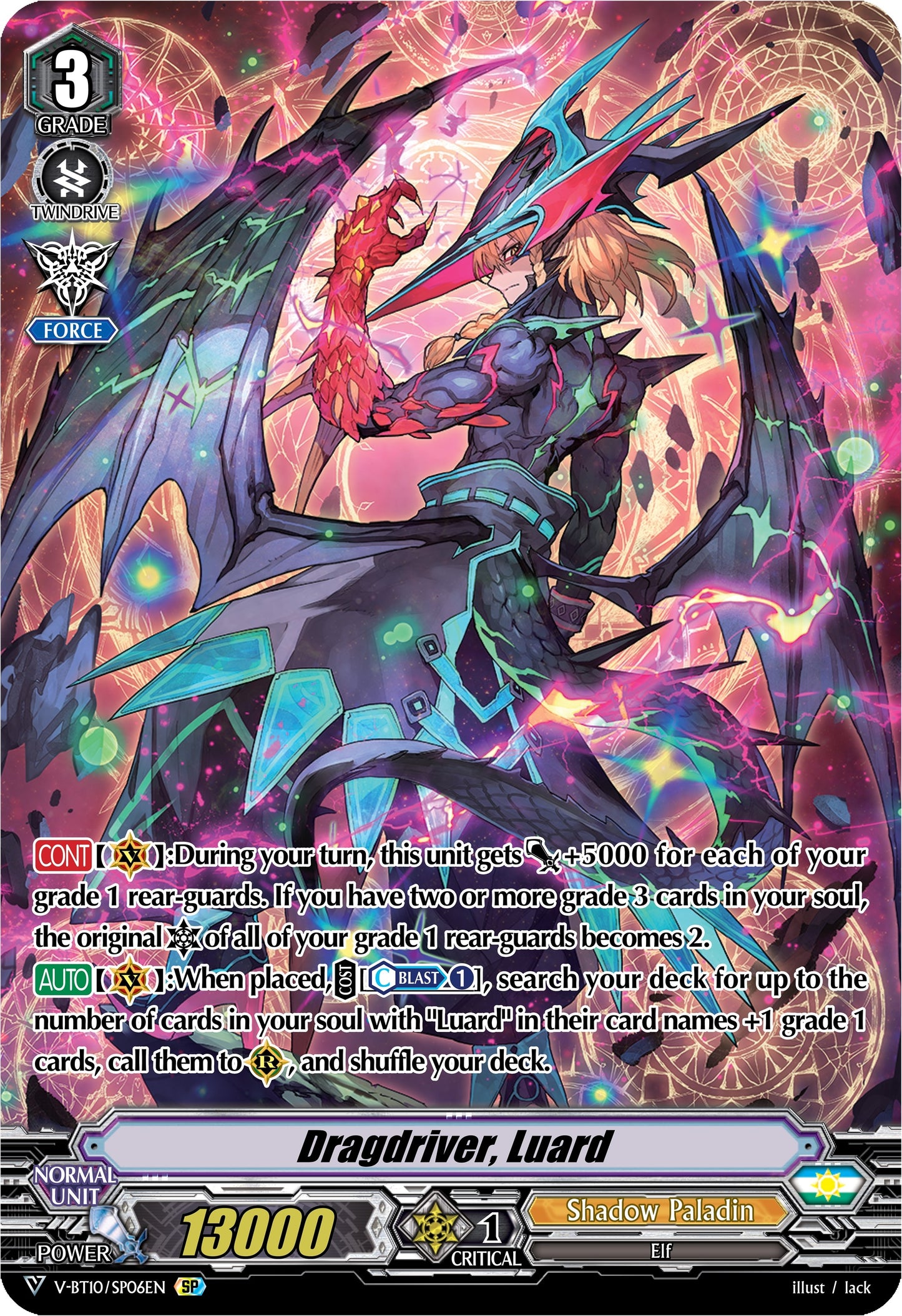 Dragdriver Luard (SP) (1006) [V-BT10] - Cardfight Vanguard Single