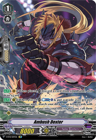 Ambush Dexter (SP) (1017) [V-BT10] - Cardfight Vanguard Single