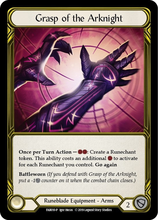 Grasp of the Arknight (Golden) (10) [PR] - Flesh and Blood TCG Single