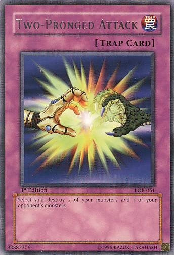 Two-Pronged Attack (61) (LOB) - YuGiOh Single