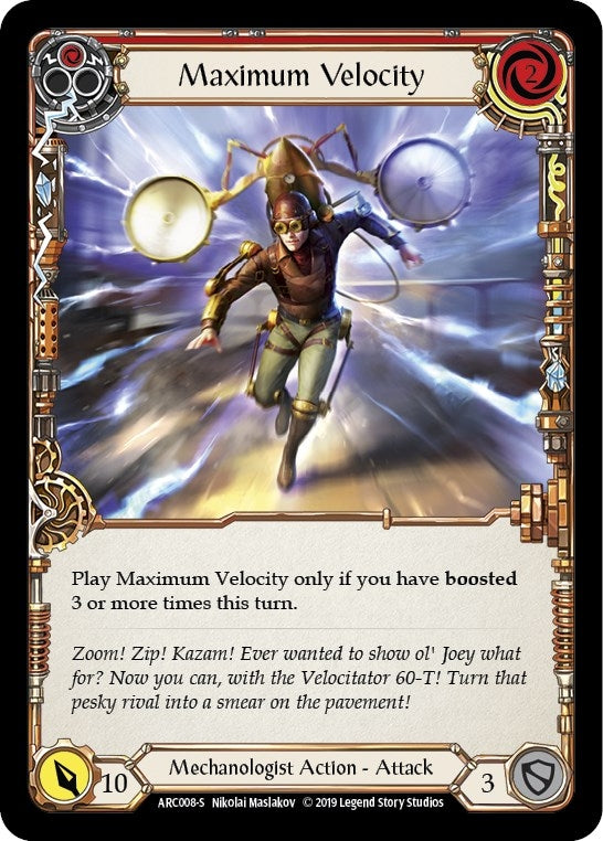 Maximum Velocity (8) [ARC] - Flesh and Blood TCG Single
