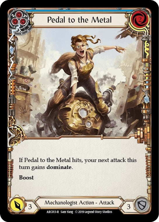 Pedal to the Metal (Blue) (13) [ARC] - Flesh and Blood TCG Single