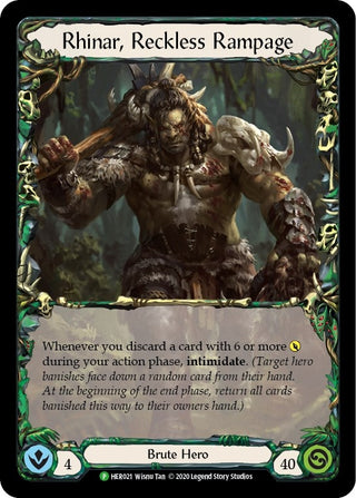 Rhinar Reckless Rampage (Rainbow) (21) [PR] - Flesh and Blood TCG Single