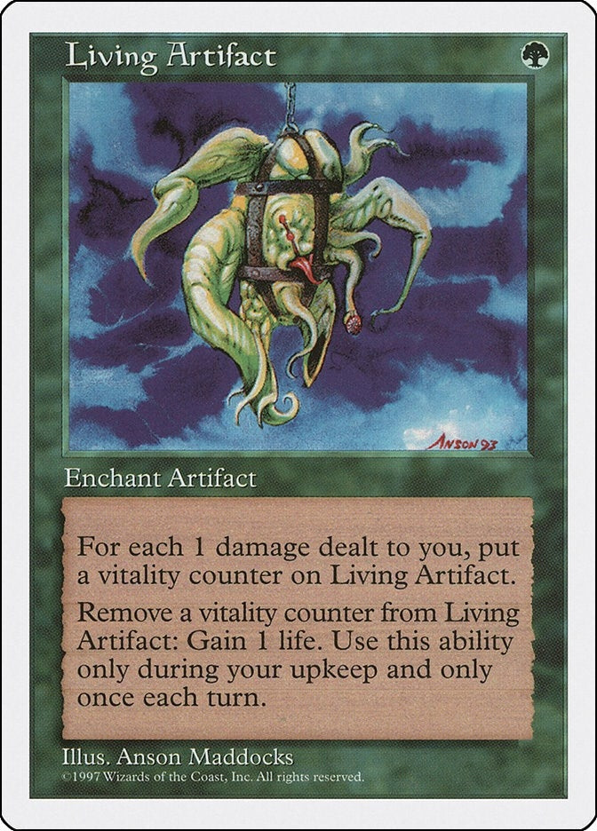 Living Artifact [5ED] - MTG Single