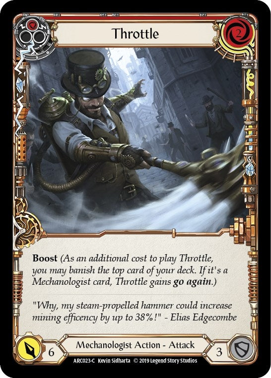 Throttle (Red) (23) [ARC] - Flesh and Blood TCG Single