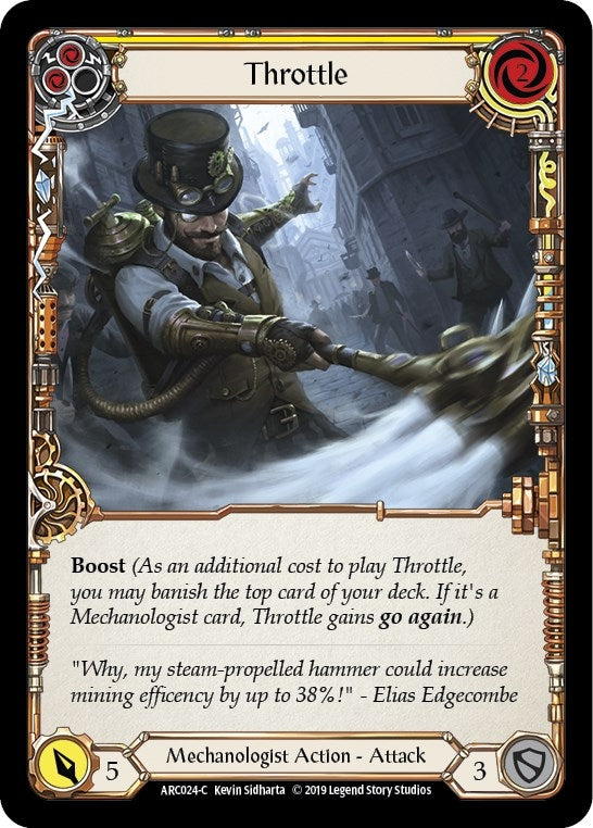 Throttle (Yellow) (24) [ARC] - Flesh and Blood TCG Single
