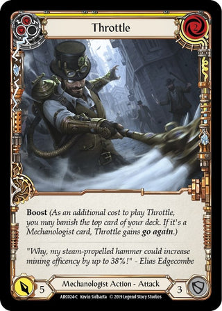Throttle (Yellow) (24) [ARC] - Flesh and Blood TCG Single