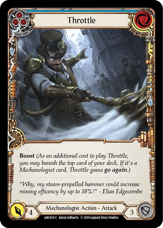 Throttle (Blue) (25) [ARC] - Flesh and Blood TCG Single