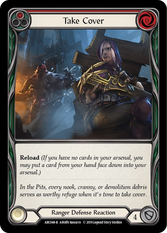 Image for Take Cover (Red) (ARC048) - Flesh and Blood TCG
