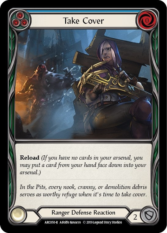 Image for Take Cover (Blue) (ARC050) - Flesh and Blood TCG