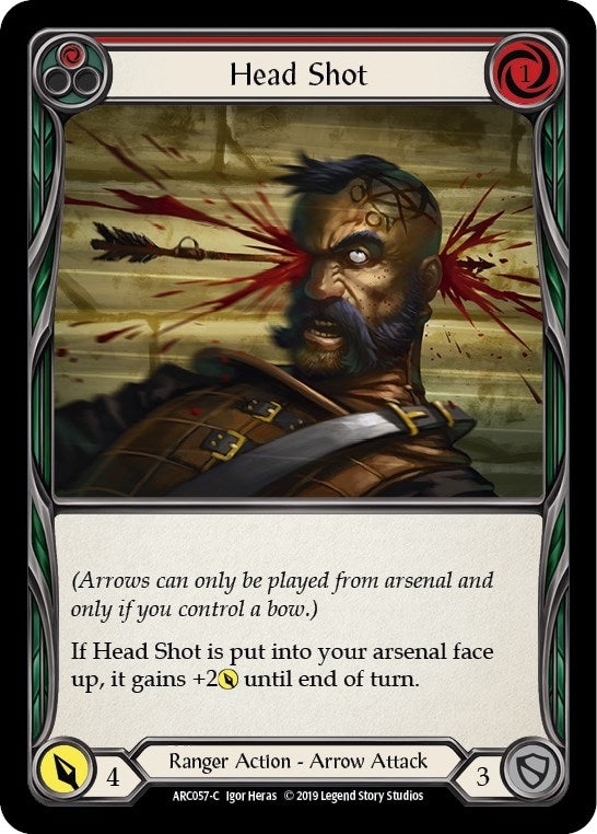 Head Shot (Red) (57) [ARC] - Flesh and Blood TCG Single