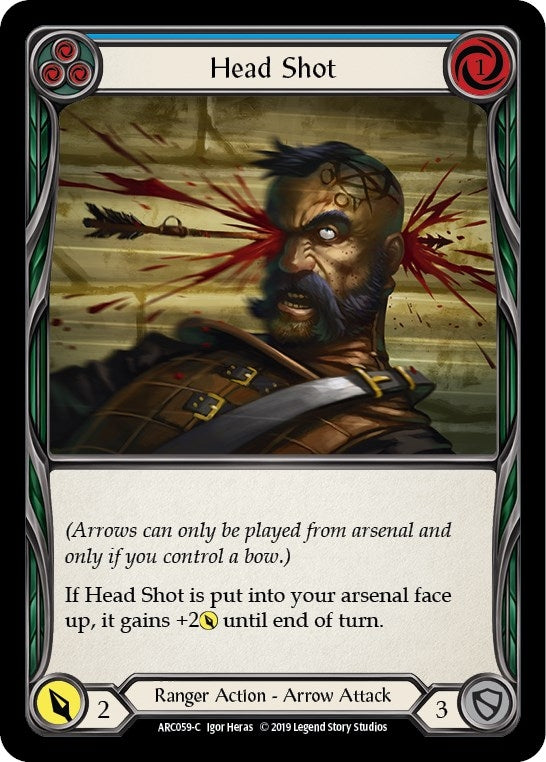 Head Shot (Blue) (59) [ARC] - Flesh and Blood TCG Single