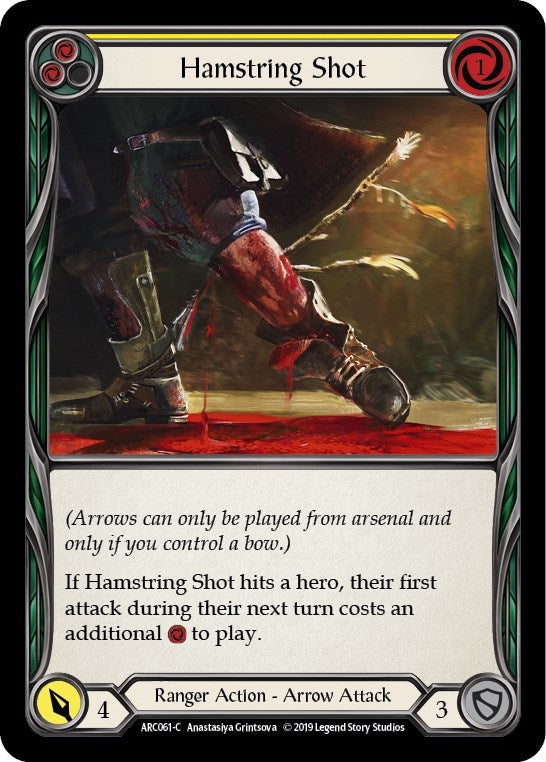 Hamstring Shot (Yellow) (61) [ARC] - Flesh and Blood TCG Single
