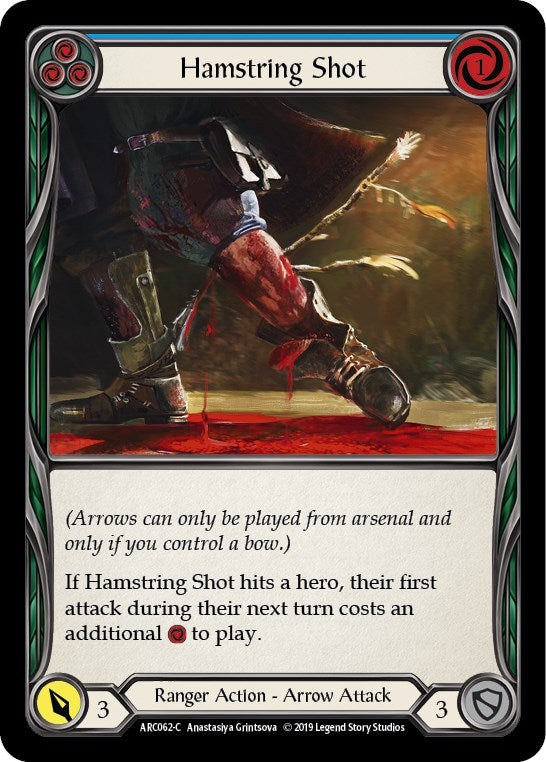 Hamstring Shot (Blue) (62) [ARC] - Flesh and Blood TCG Single