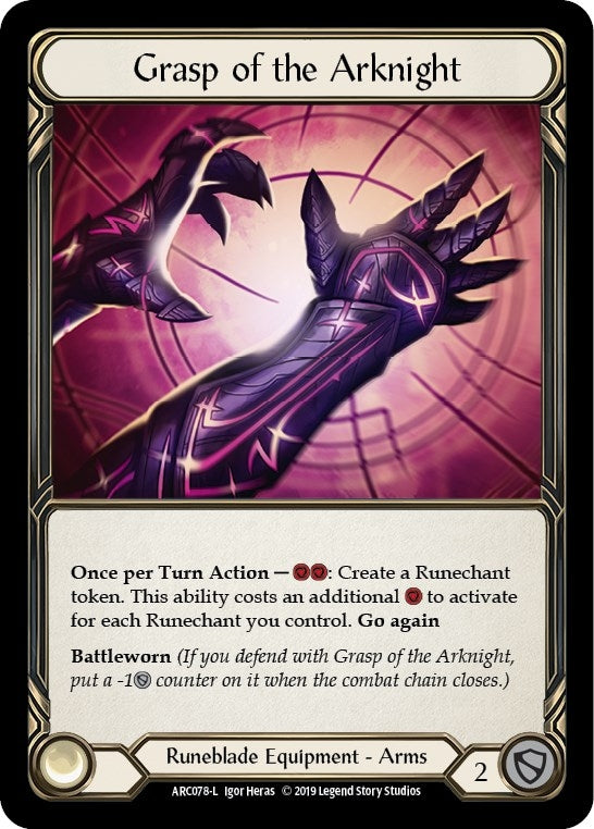 Grasp of the Arknight (78) [ARC] - Flesh and Blood TCG Single