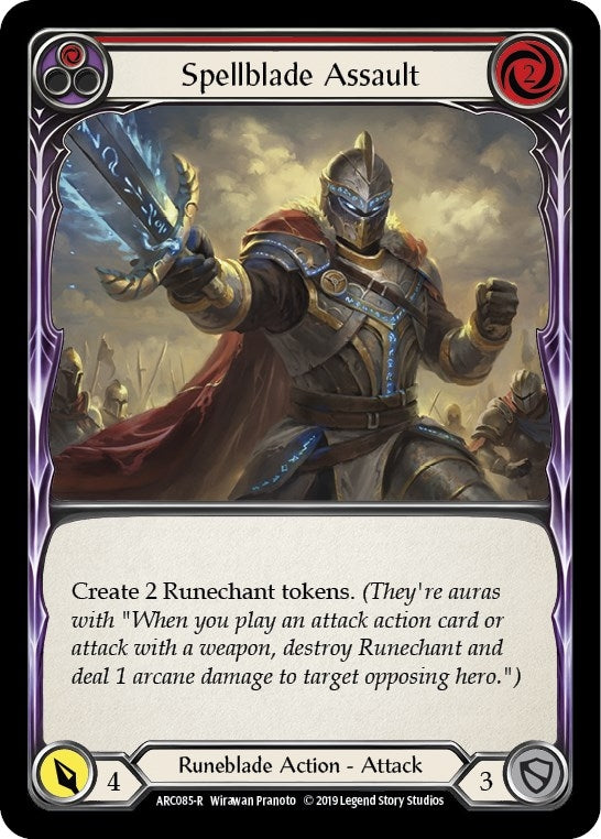 Spellblade Assault (Red) (85) [ARC] - Flesh and Blood TCG Single