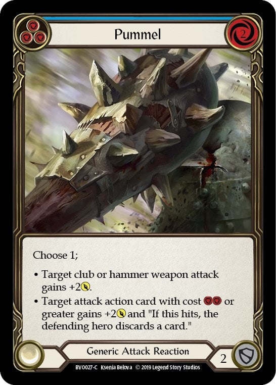 Pummel (Blue) (27) [BVO] - Flesh and Blood TCG Single