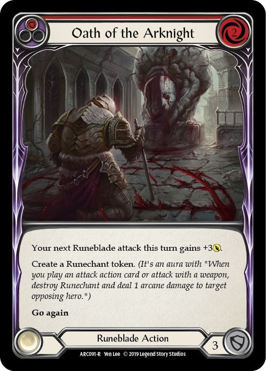 Oath of the Arknight (Red) (91) [ARC] - Flesh and Blood TCG Single