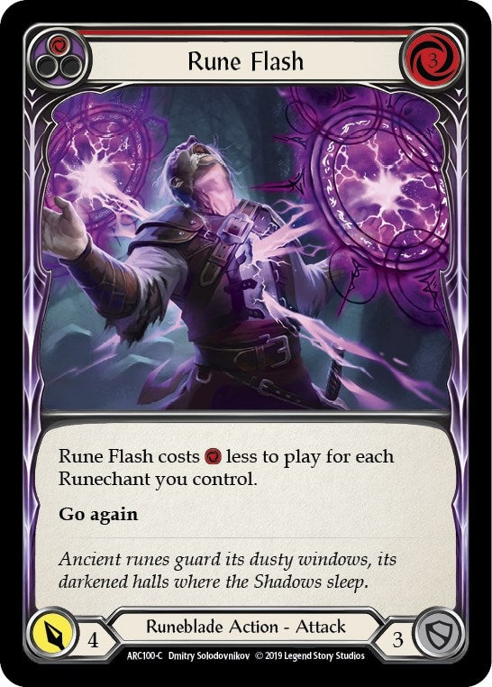 Rune Flash (Red) (100) [ARC] - Flesh and Blood TCG Single
