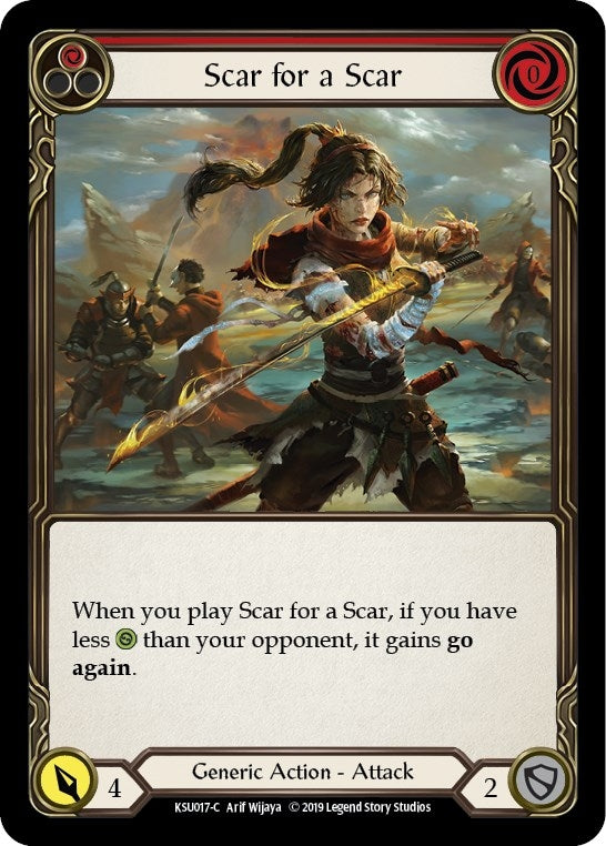Scar for a Scar (Red) (17) [KSU] - Flesh and Blood TCG Single