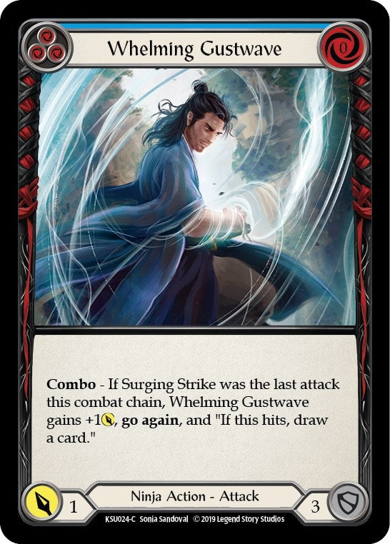 Image for Whelming Gustwave (Blue) (KSU024) - Flesh and Blood TCG