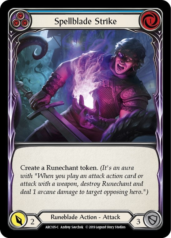 Spellblade Strike (Blue) (105) [ARC] - Flesh and Blood TCG Single