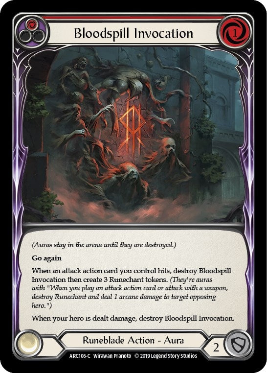 Bloodspill Invocation (Red) (106) [ARC] - Flesh and Blood TCG Single