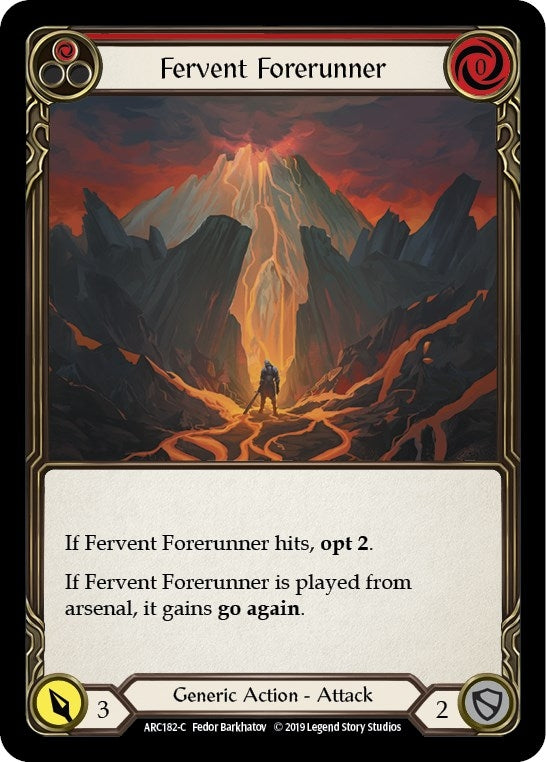 Fervent Forerunner (Red) (182) [ARC] - Flesh and Blood TCG Single