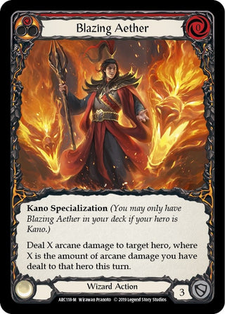 Blazing Aether (118) [ARC] - Flesh and Blood TCG Single