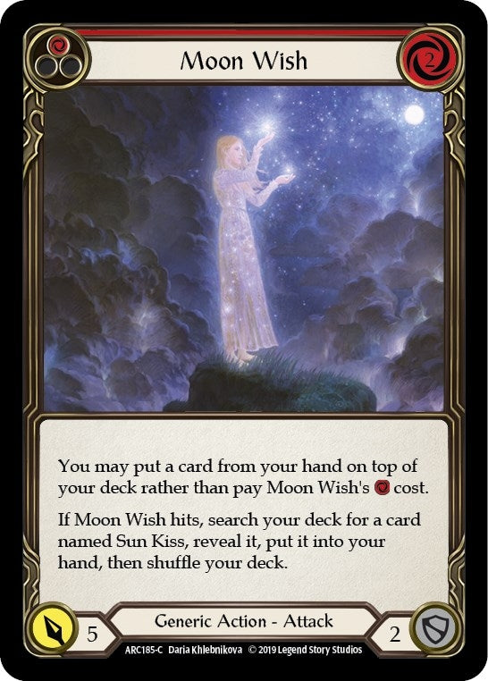 Moon Wish (Red) (185) [ARC] - Flesh and Blood TCG Single