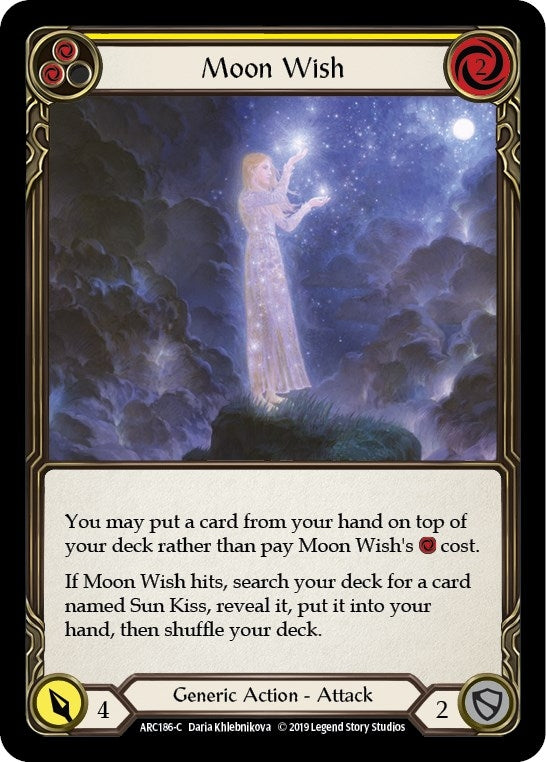 Moon Wish (Yellow) (186) [ARC] - Flesh and Blood TCG Single