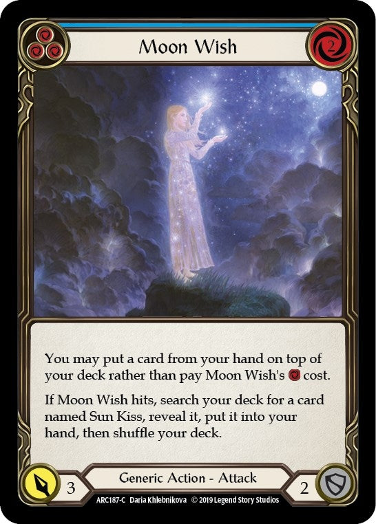 Moon Wish (Blue) (187) [ARC] - Flesh and Blood TCG Single