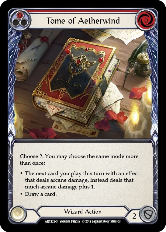 Tome of Aetherwind (122) [ARC] - Flesh and Blood TCG Single