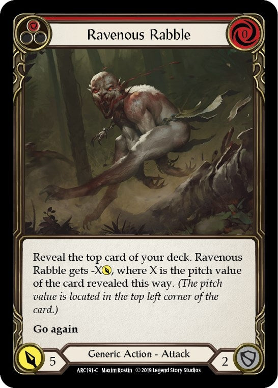 Ravenous Rabble (Red) (191) [ARC] - Flesh and Blood TCG Single
