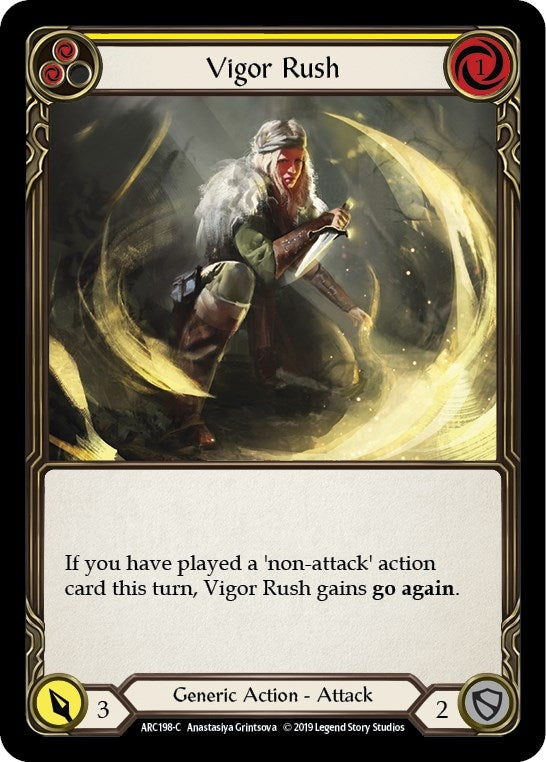 Vigor Rush (Yellow) (198) [ARC] - Flesh and Blood TCG Single