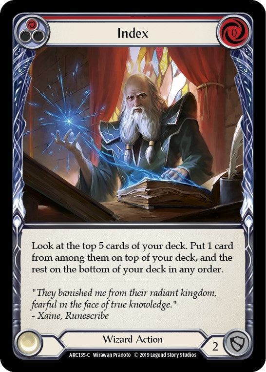 Index (Red) (135) [ARC] - Flesh and Blood TCG Single