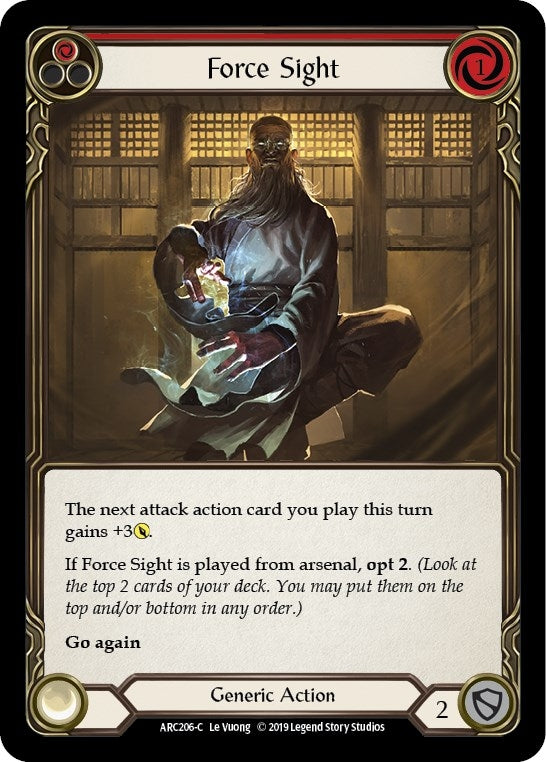 Force Sight (Red) (206) [ARC] - Flesh and Blood TCG Single
