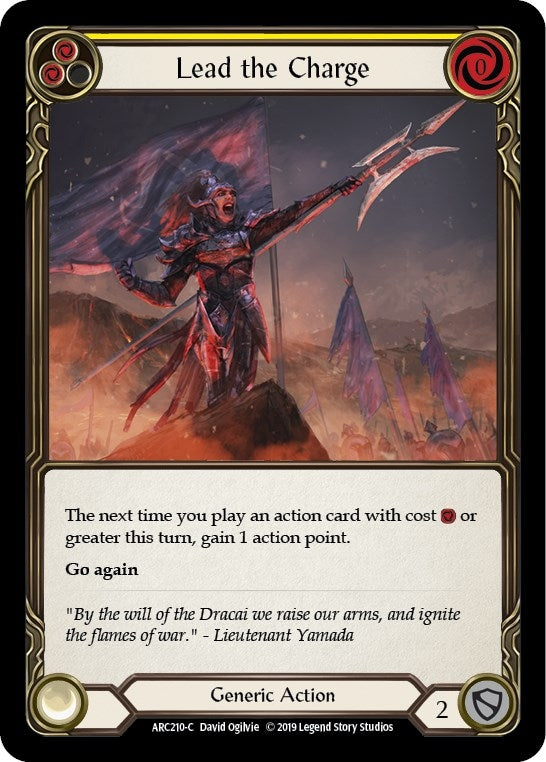 Lead the Charge (Yellow) (210) [ARC] - Flesh and Blood TCG Single