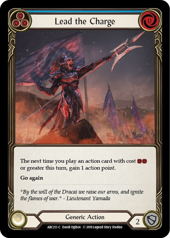 Lead the Charge (Blue) (211) [ARC] - Flesh and Blood TCG Single