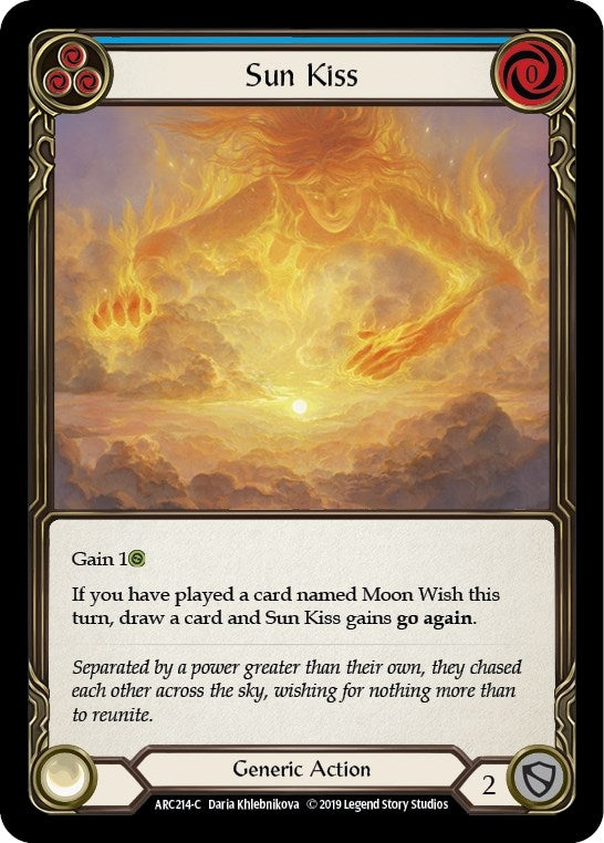 Sun Kiss (Blue) (214) [ARC] - Flesh and Blood TCG Single