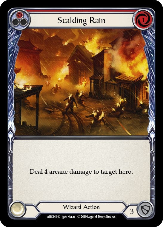 Scalding Rain (Red) (141) [ARC] - Flesh and Blood TCG Single