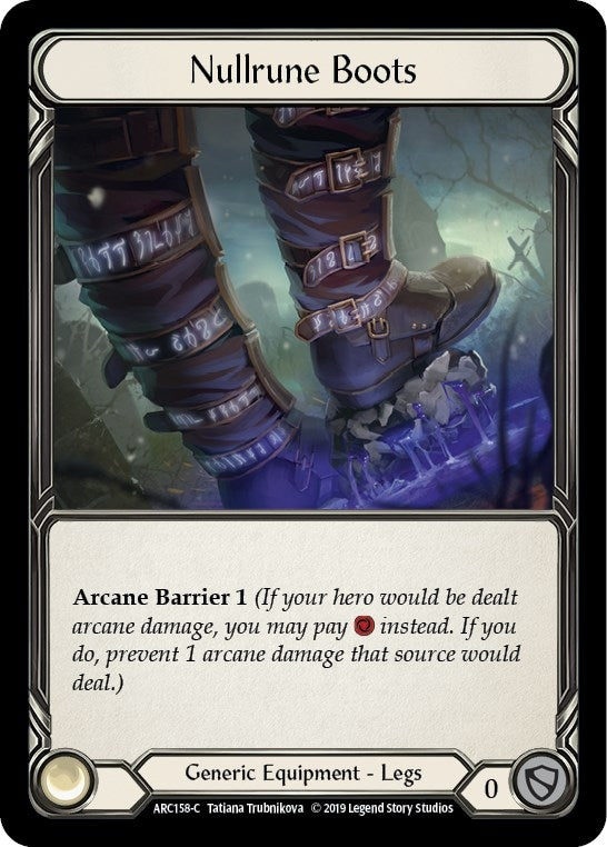 Nullrune Boots (158) [ARC] - Flesh and Blood TCG Single