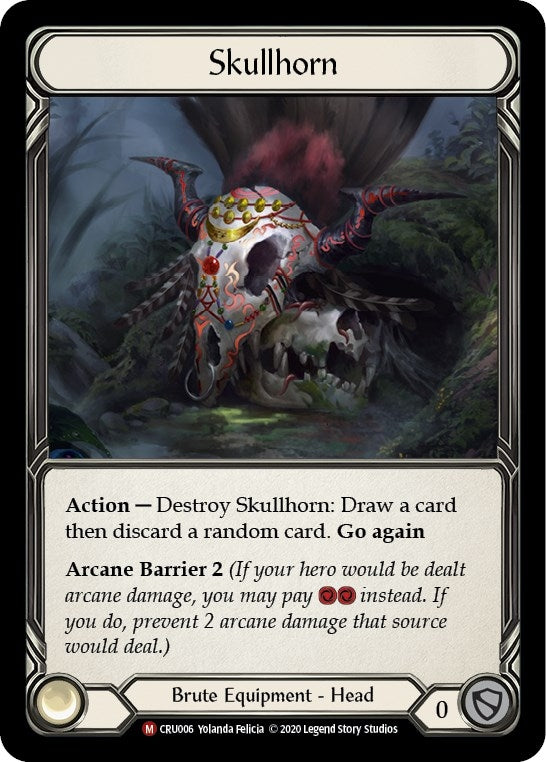 Skullhorn (6) [CRU] - Flesh and Blood TCG Single