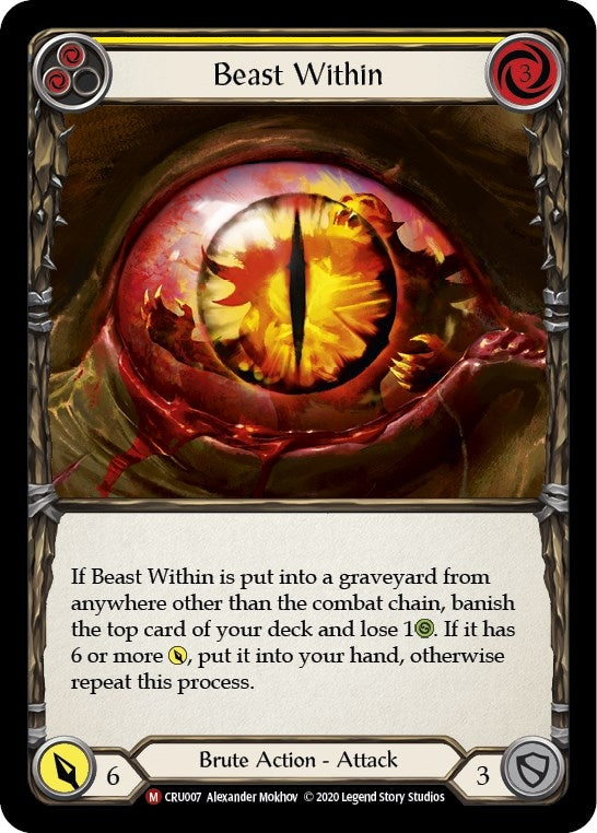 Beast Within (7) [CRU] - Flesh and Blood TCG Single