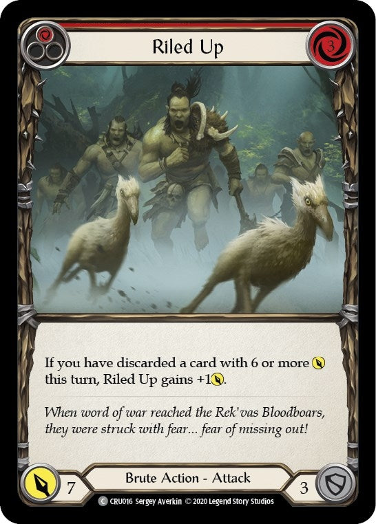Riled Up (Red) (16) [CRU] - Flesh and Blood TCG Single