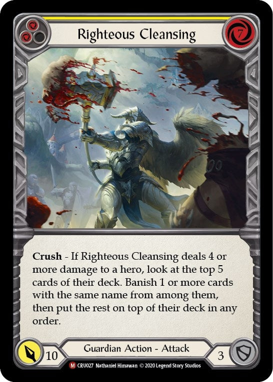 Righteous Cleansing (27) [CRU] - Flesh and Blood TCG Single